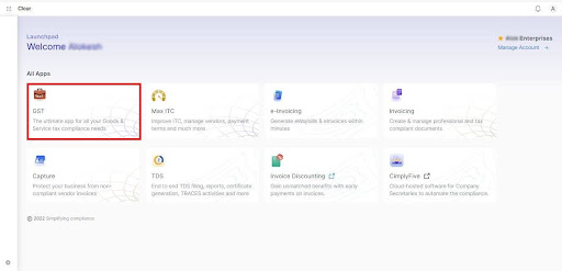 file Nil GSTR-1 through Clear