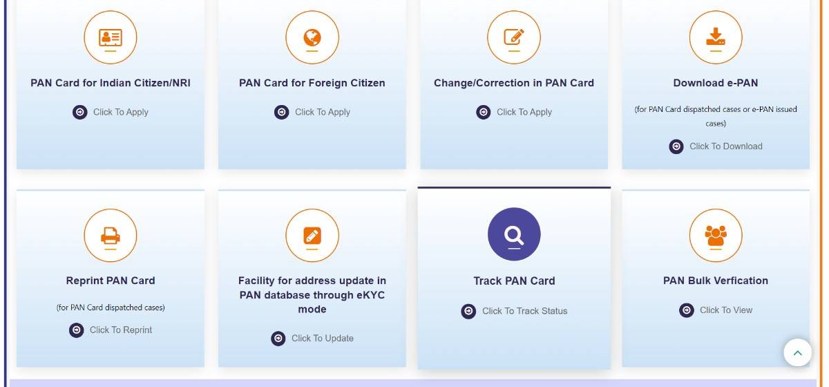 Track PAN card status