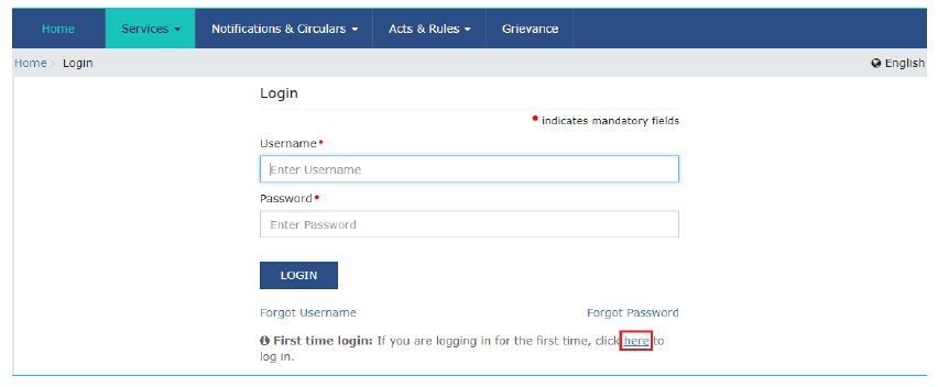 gst first time login instruction