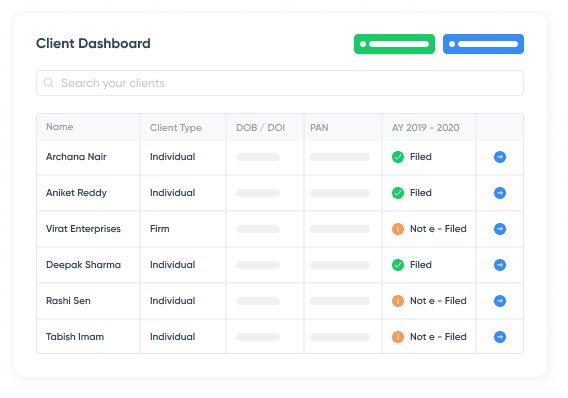 Pull entire GSTIN history in seconds