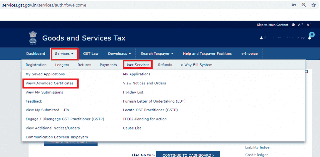 how to download gst registration certificate