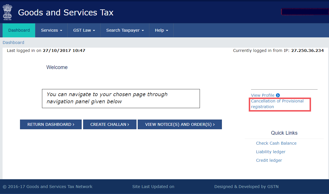 cancellation of gst registration
