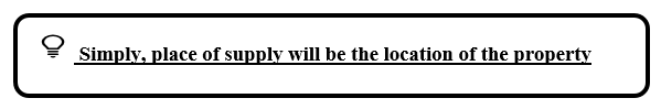 place of supply for services of immovable property