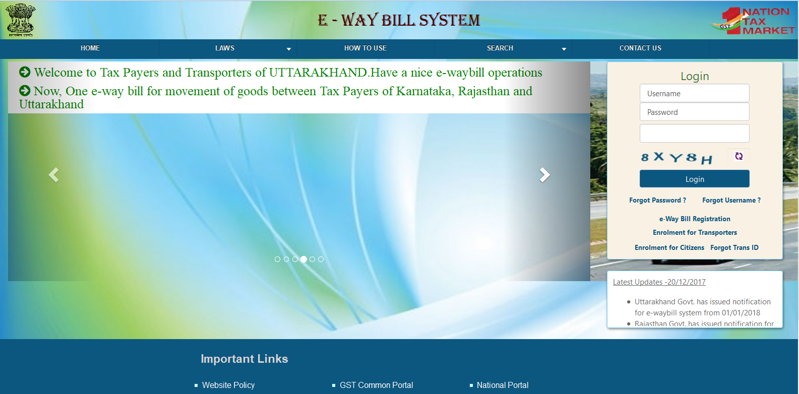 E-way bill system