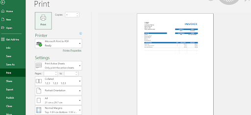 gst invoice format in excel download