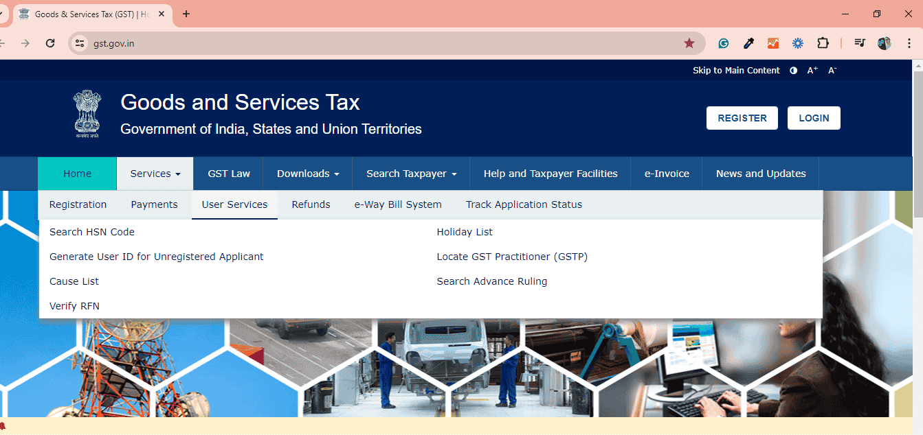 GST login services