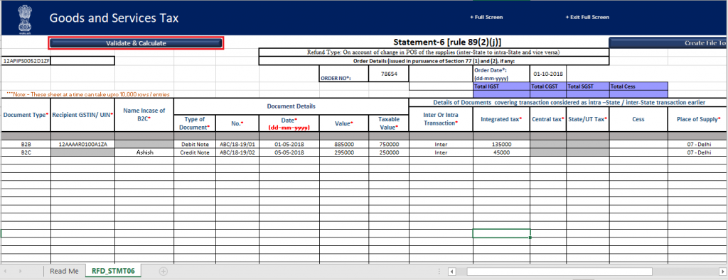 gst refund tax paid on an intrastate supply later held as interstate supply