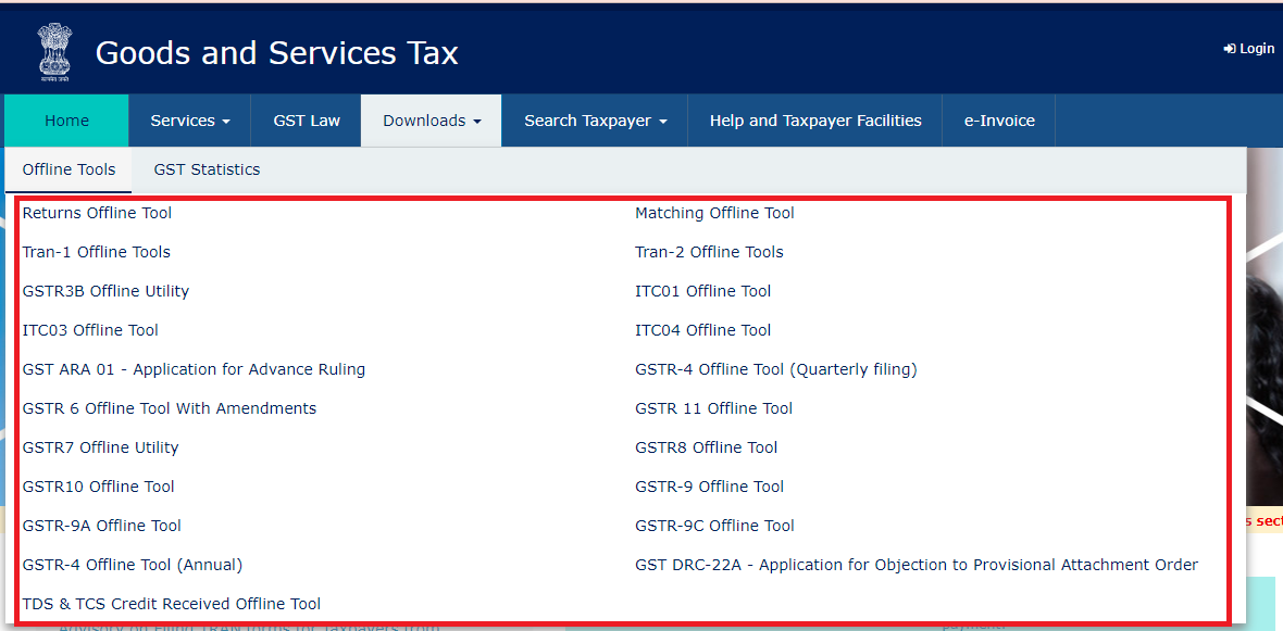 GST Offline Tools