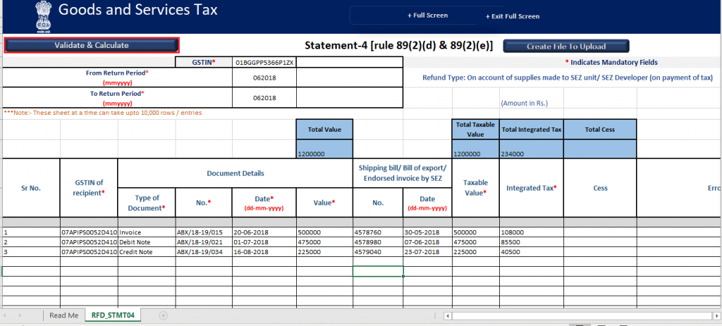gst refund tax paid on supplies made to SEZ unit/SEZ developer 